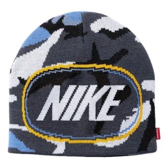 SUPREME FW26 x Nike Oval Beanie Blue Camo SUP-FW26-2025-BMO