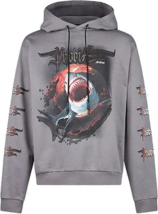Phobia Archive Lichtgewicht Trainingspak Sweatshirt met Lange Mouwen - Heren - Hoodies - Grijs - XS - Katoen - Hoodies & sweatvesten