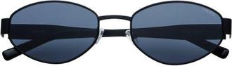 Freyrs Eyewear Soho Oval Sunglasses in Black at Nordstrom