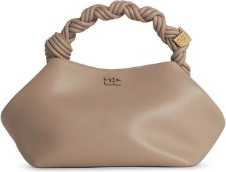 Ganni Bou Elfenbein recycelter Lear -Mischtasche