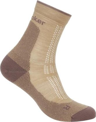 Icebreaker Merino Hike+ Ultralight Quarter Wandersocken f&uuml;r Damen | beige/braun