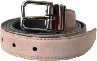 Dolce & Gabbana Beige Su&egrave;de Leren Riemgesp - Heren - Riemen - Beige - ONE Size - Su&egrave;de - Accessoires