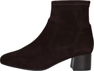 Peter Kaiser 75319 Leder Stretch Enkellaars - Dames - Laarzen met Hak - Bruin - 38 EU - Leer - Schoenen