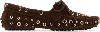 Gimaguas Brown Suede Car Loafers