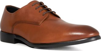 Dune London Mens SAUNTER Leather Lace Up Formal Shoes Size UK 9 Lace Up Shoes Tan