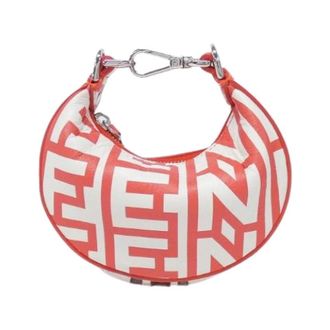 Fendi Pre-owned Mini Bags, female, Pink, Size: ONE SIZE Pre-owned Graphy Nano Leather Bag