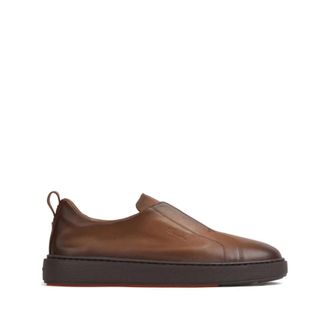 Santoni Sneakers, male, Brown, Size: 10 1/2 US Slip-On Sneaker