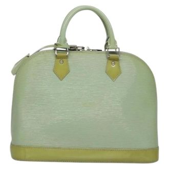 Louis Vuitton Pre-owned Handbags, female, Green, Size: ONE SIZE Pre-owned Alma Handbag