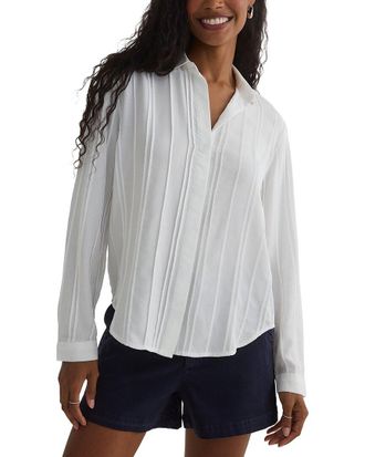 Bella Dahl Pintuck Hidden Placket Shirt