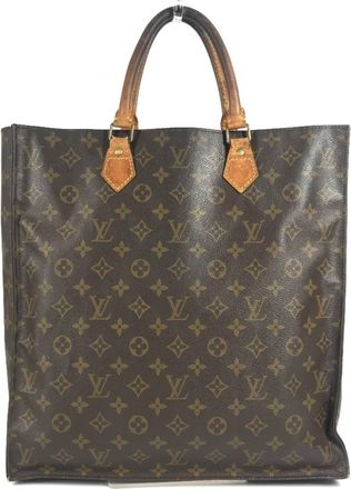 Louis Vuitton Brown Monogram Canvas Handbag Tote Bag (Pre-Owned)