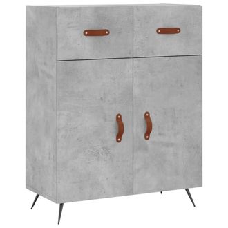 Berkfield Home Sideboard Concrete Grey 69.5x34x90 cm Engineered Wood
