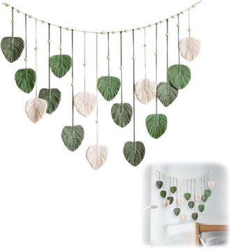 OEM Tapiz De Macram&eacute; Estilo Bohemio, Decoraci&oacute;n De Pared Tejida Grande Para Mujeres, Sala De Estar O Habitaci&oacute;n Infantil (verde)