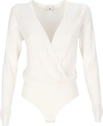 Elisabetta Franchi Mujer, Camisetas, Blanco, Talla: XS
