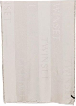 Twinset Sciarpa in viscosa - - Accessories - Donna - Beige - ONE SIZE