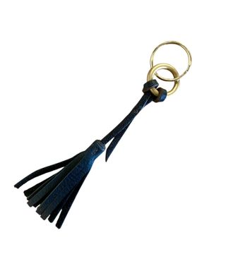 De Palma Hand Stitched Leather Tassel In Black
