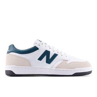 New Balance Unisex 480 L in Bianca/Verde, Mesh, Taglia 37.5