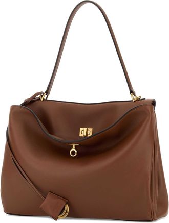 Balenciaga Womens Rodeo Top Handle Bag Brown Domesticated Calf