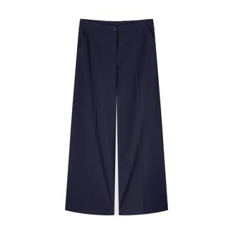 Summum Verona Viscose Blend Stretch Broek - Dames - Broeken - Blauw - Maat: XL Viscose