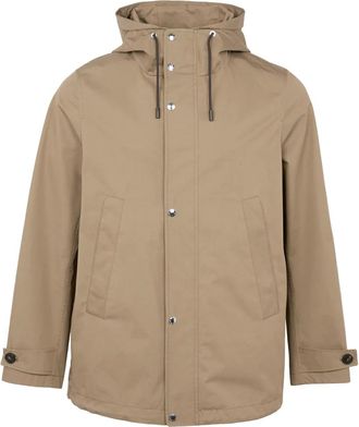 Yves Salomon Giacca con cappuccio - Marrone