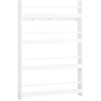SoBuy Sobuy Estanter&iacute;a Infantil De 4 Estantes Blanco 80x12x118cm Funcional Kmb08-ii-w