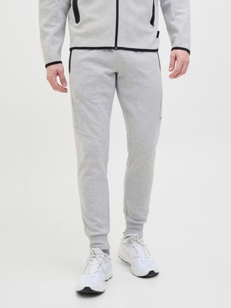 Jack & Jones Sweathose JACK & JONES JPSTWILL FUSION SWEAT PANTS NOOS, Herren, Gr. XXL, N-Gr, grau (light grau melange), Web, Obermaterial: 58% Polyester, 42% Baumw