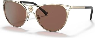 Versace VE2237 125273 Womens Sunglasses Gold Size 57
