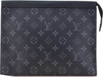 Louis Vuitton Pre-owned Womens Pochette Volga Clutch - Dark Grey Textile - One Size