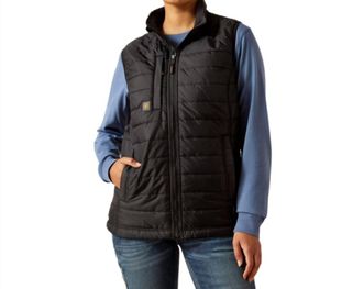 Ariat Womens Cordura Ripstop Insulated Vest In Black