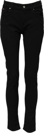 Dolce & Gabbana Zwarte Logo Skinny Denim Jeans - Dames - Skinny Jeans - Zwart - S - Denim - Jeans