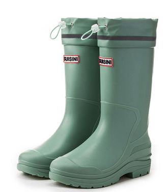 Pangolin Womens Waterproof Knee High Wellington Boots with Removable Cotton Liner, Adjustable Drawstring Top, Reflective Strip, Non-Slip Grip Sole Warm Winter 