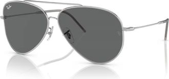 Ray-Ban Aviator Reverse Dark Grey Pilot Unisex Sunglasses RBR0101S 003/GR 59