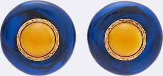 Saint Laurent Pendientes de clip adornados