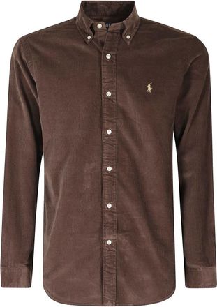 Polo Ralph Lauren Camicia sportiva a maniche lunghe - - Shirts - Uomo - Marrone - XL
