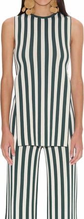 Simon Miller Canoga Knit Sleeveless Top In Gummy Green