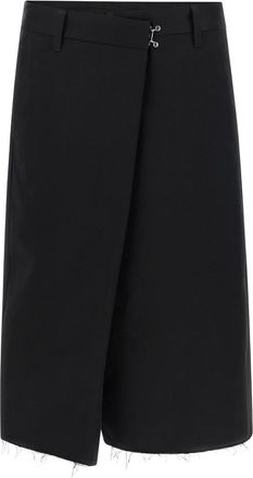 Maison Margiela Wrapped Shorts - Dames - Korte Broeken - Zwart - S - Katoen - Korte Broeken