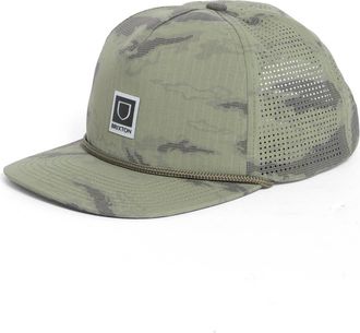 Brixton Journey MP Performance Snapback Hat in Olive Tiger Camo at Nordstrom