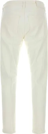 Pantaloni Torino Mens Tasche Jeans White Cotton Elastane