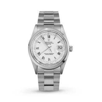 Rolex Pre-owned Rolex Date Automatic Chronometer White Dial Ladies Watch 15200 WRO