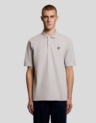 Lyle & Scott Lyle And Scott Mens Heavy Cotton Polo Shirt - Grey - Size: 42