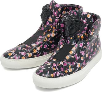 Versace Sneakers Medusa a fiori - Nero