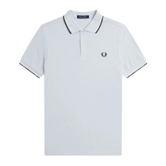 Fred Perry Polo Shirts, male, Blue, M, Classic Polo Shirt with Double Tipping