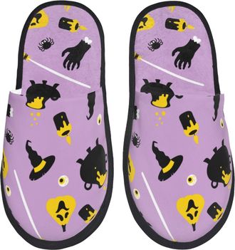 Generic Slippers Cute Halloween Reusable Camping Slippers Lightweight Anti-Slide Slipper For Ladies Guest Room Hotel L