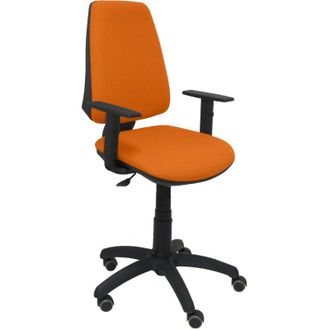 Piqueras y Crespo Silla Elche Cp Bali Naranja Brazos Regulables Ruedas De Parqu&eacute;