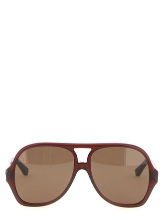 Chlo&eacute; Maroon Aviator Sunglasses