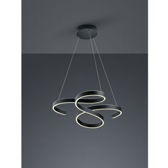 Trio Suspensi&oacute;n Francis Vortici Antracita Led 52w Regulable Iluminaci&oacute;n