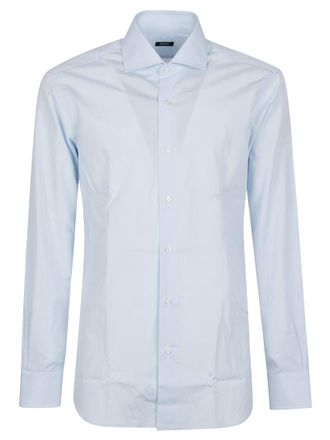 Barba Tailored White Long-Sleeve Shirt