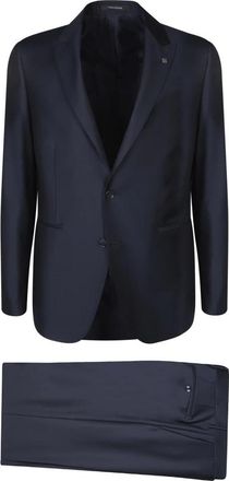 Tagliatore Driedelig pak - Heren - Business pakken - Blauw - 2XL - Wol - Kostuums