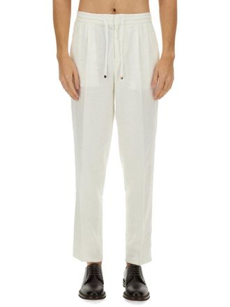 Brunello Cucinelli Linen Trousers - White