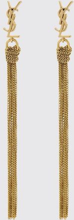 Saint Laurent Orecchini in ottone con monogramma YSL