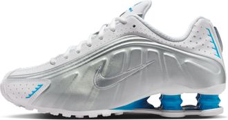 Nike Womens Shox R4 Shoes in White | AR3565-105